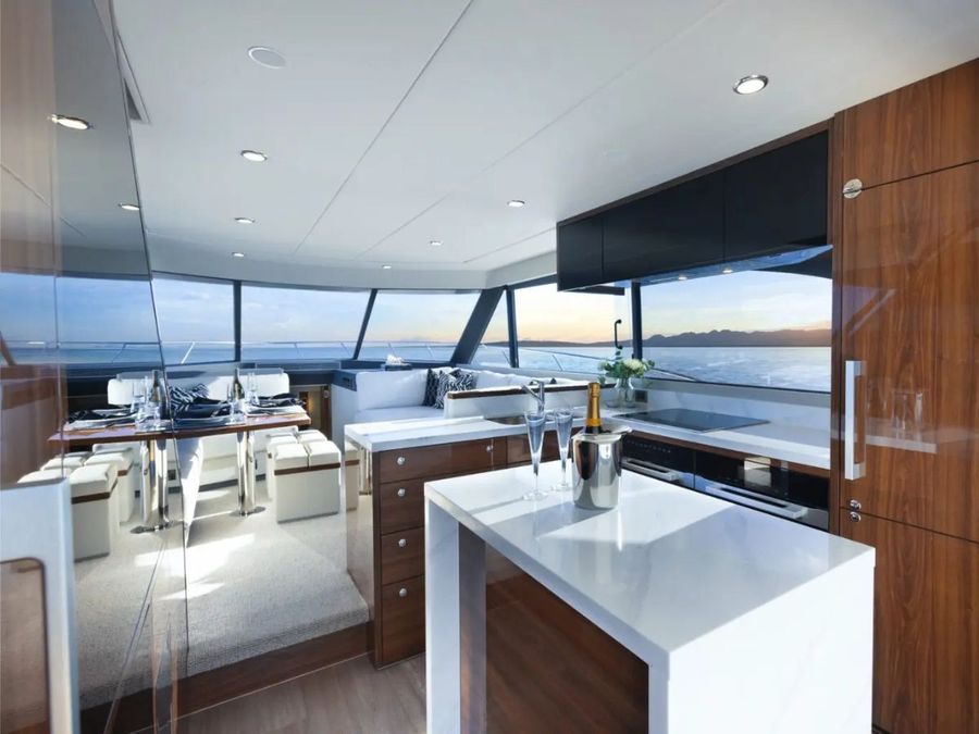 Ultimately, the interior finishes bring a Maritimo yacht to life