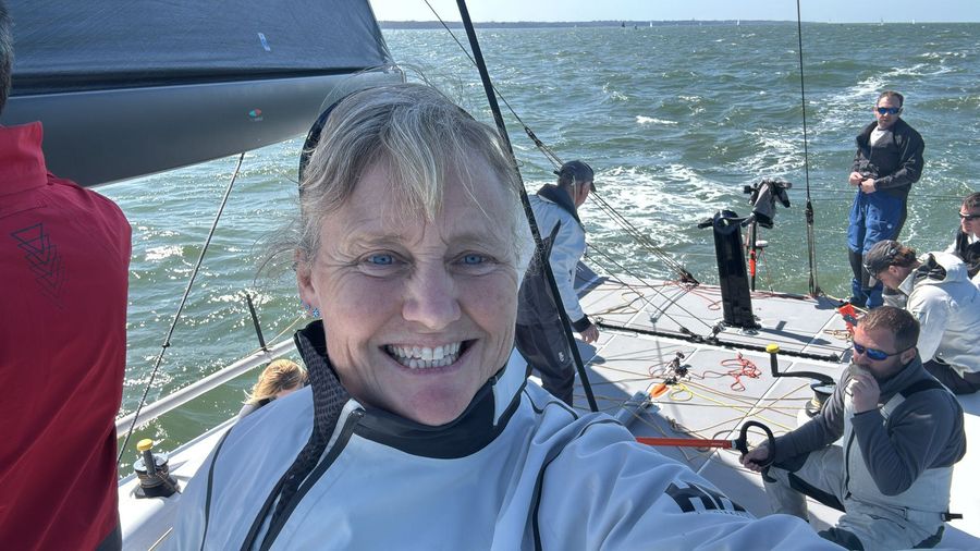 Pip Hare as part of the RORC White team for this year’s Admiral’s Cup in July