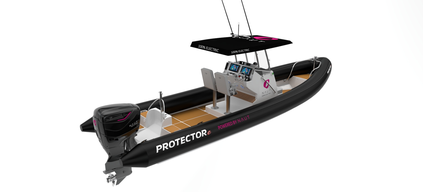 ProtectorE, the boat formed in partnership between Rayglass and Naut