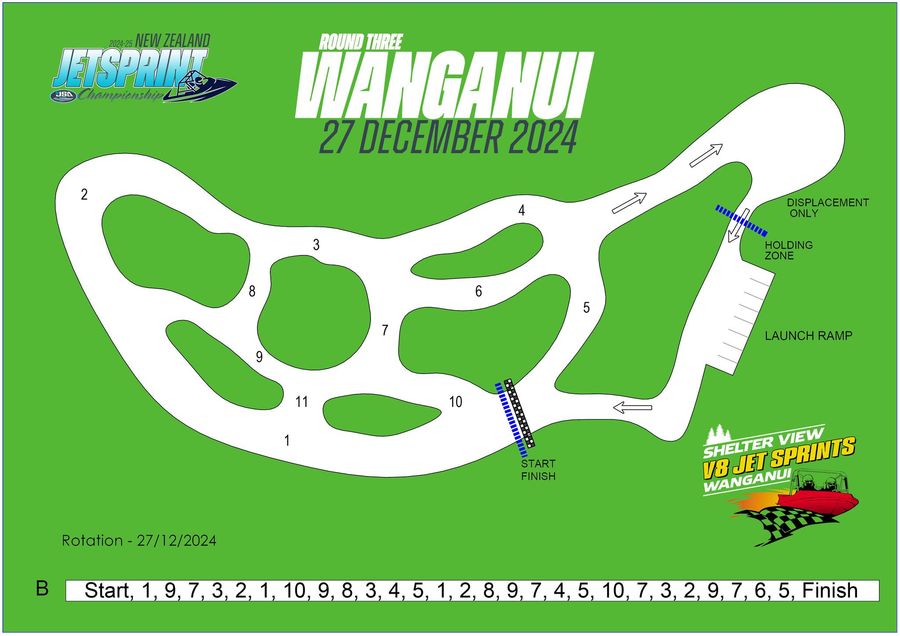 RD 3 Wanganui rotation. Image- New Zealand Jetsprint Association on Facebook
