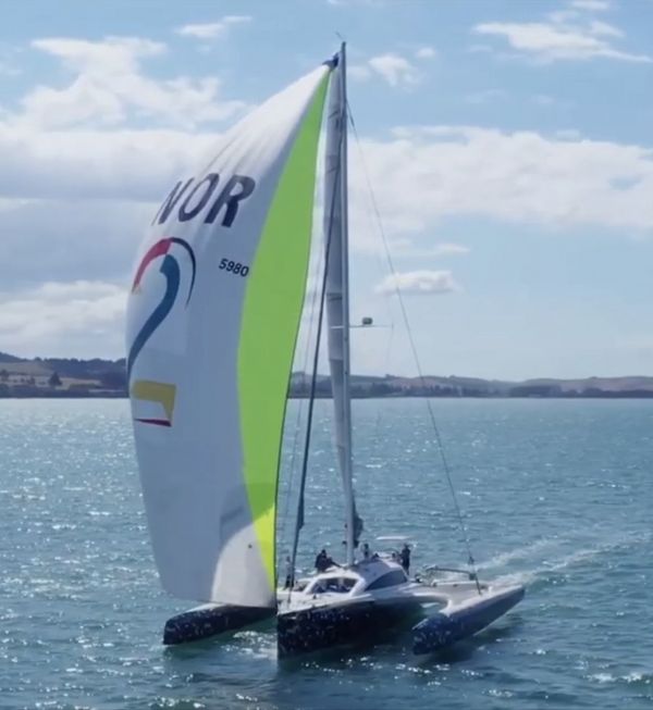 Romanza is a Rapido 60 performance cruising trimaran, launched in September 2017. She is the second boat of this Morelli and Melvin design. She is best suited to longer races where roast dinners have time to cook properly! The Coastal Classic is a favorite.
