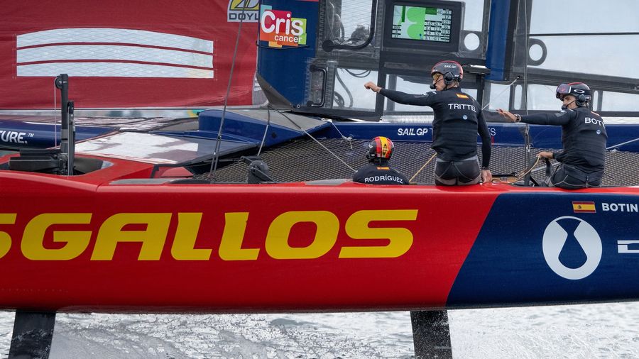 Florian Trittel and Diego Botín crewing Spain's F50 this season
