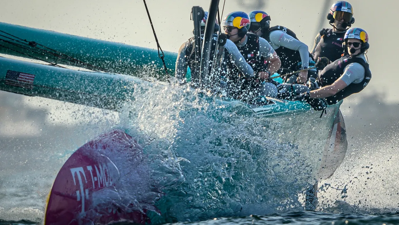 USA Getting Wet! Photo Credit: SailGP Media