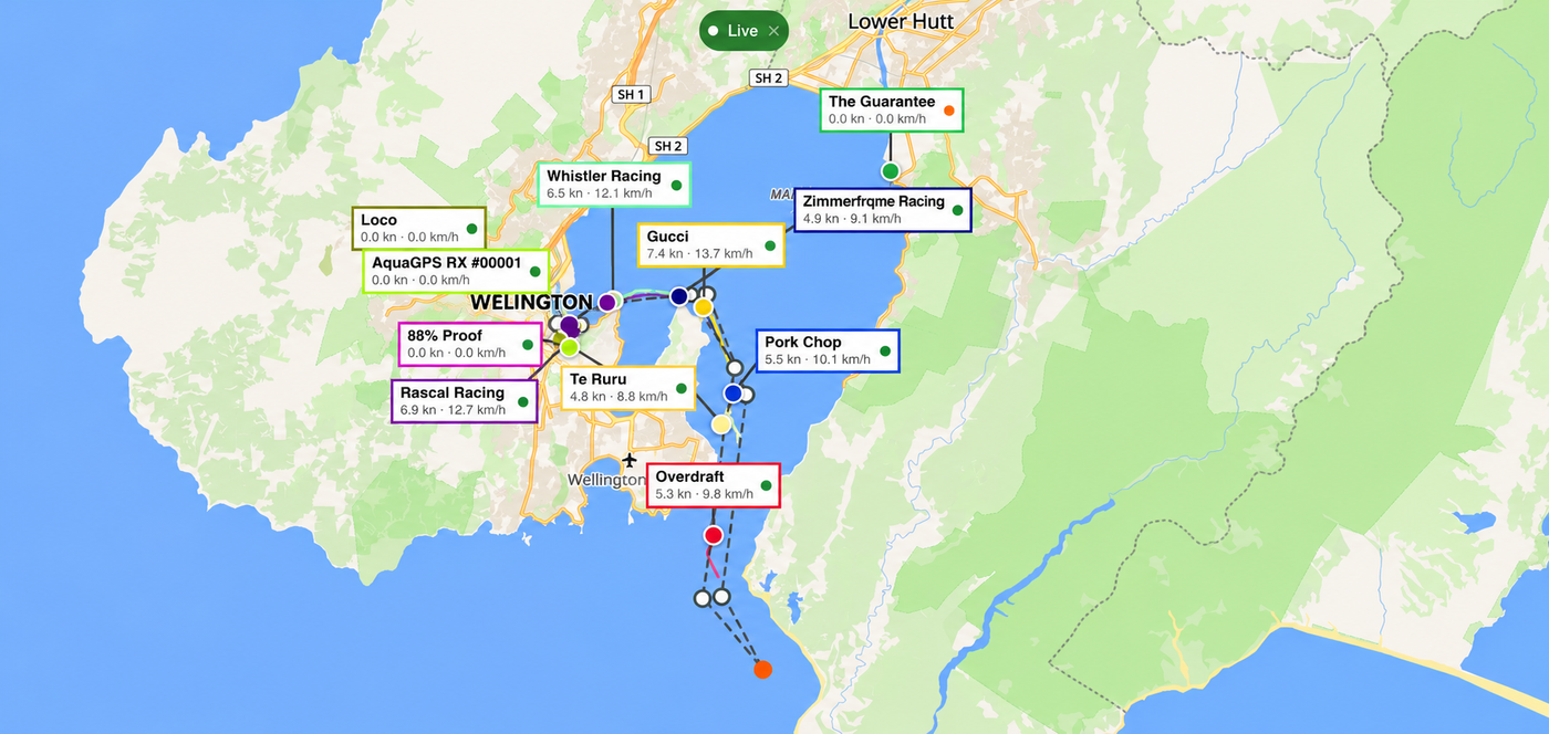 RPNYS Port Fitzroy Race tracker.