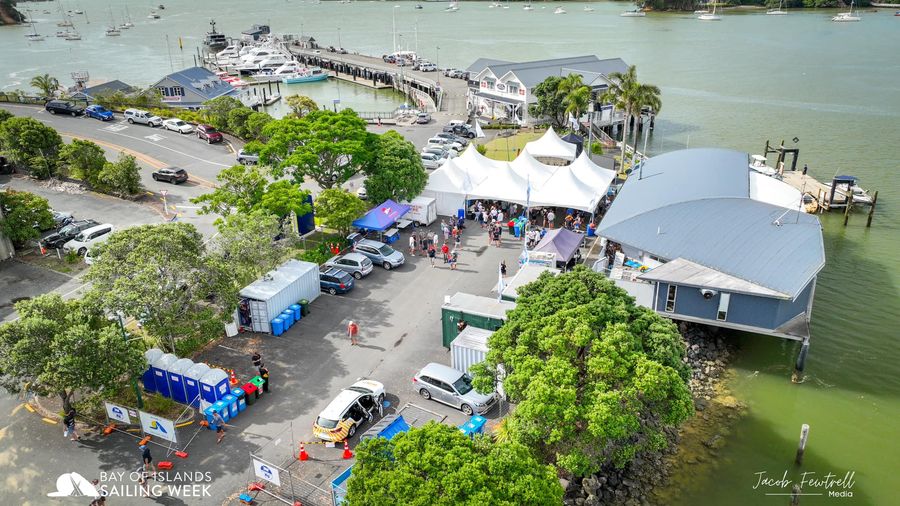 Bay of Islands Sailing Week HQ / Credit: Jacob Fewtrell Media at the BOISW