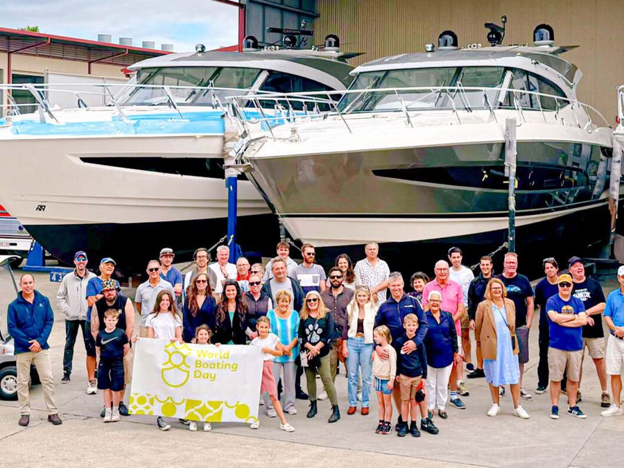 Riviera opened their doors for the 2025 World Boating Day. Photo credit Riviera Boats Facebook