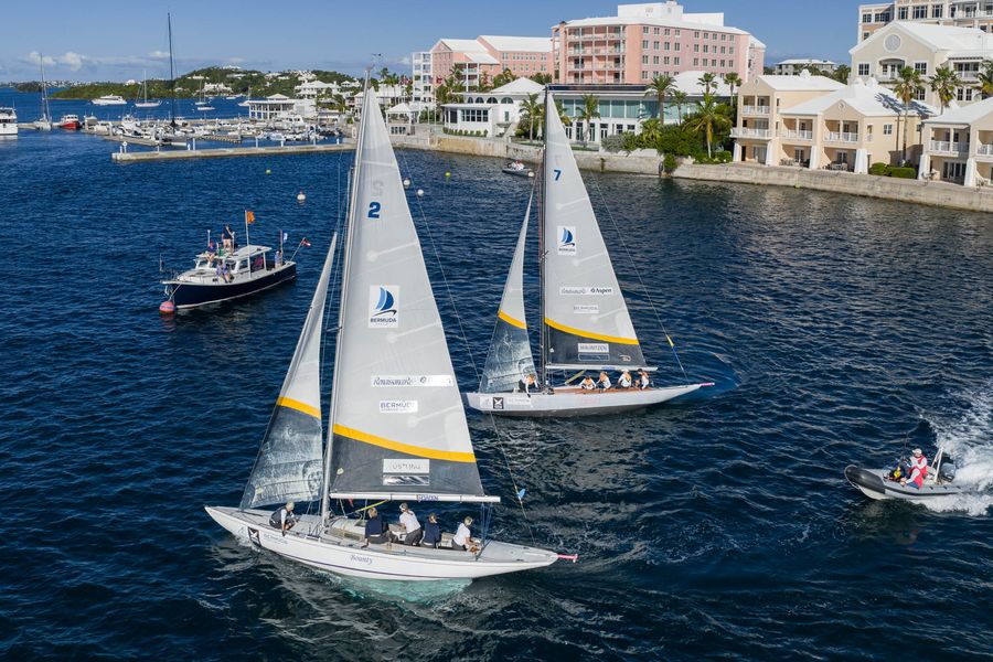The International One Design yachts make way for the Fareast 28R from this year