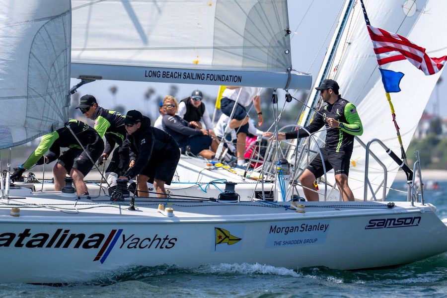 Long Beach Yacht Club plays host to the regatta.