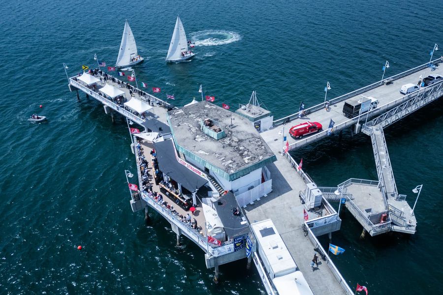 Long Beach Yacht Club plays host to the regatta.