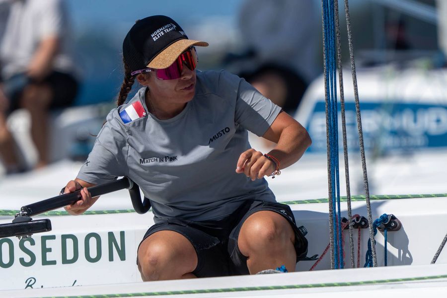 Pauline Courtois (FRA) racing. Photo: Ian Roman/WMRT