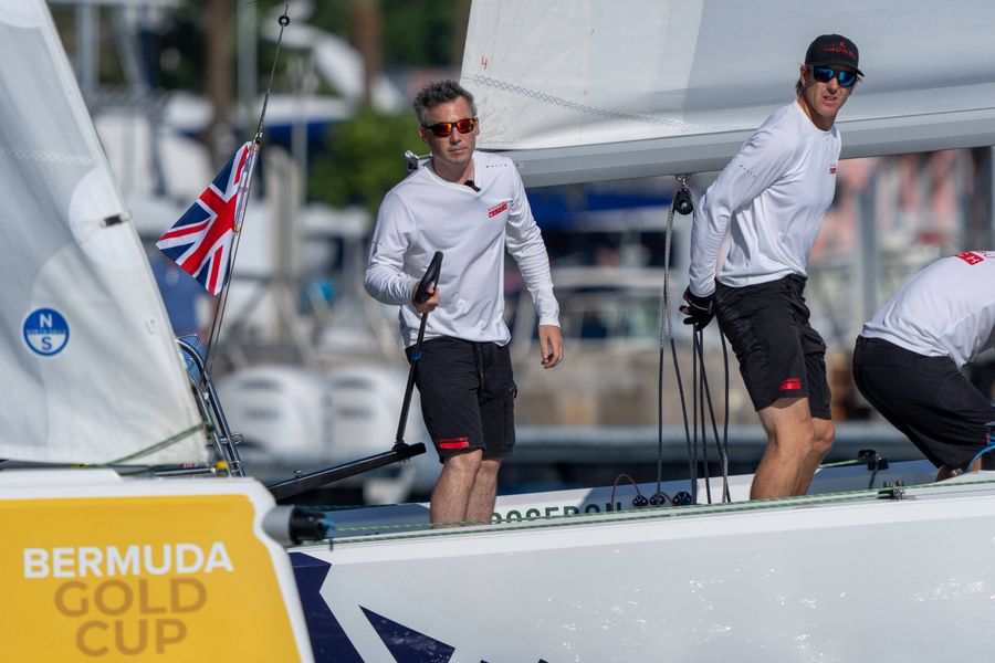 Christian Hamilton (GBR) racing hard