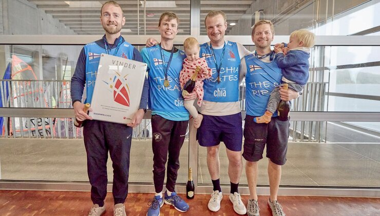 Sønderborg Yacht Club celebrates the 2026 Danish Sailing League title, secured on countback ahead of Bandholm.