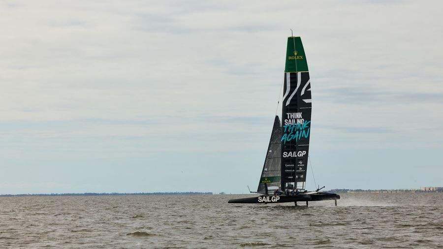 The Emirates GBR squad continues their on-water training in Pensacola for the 2026 season