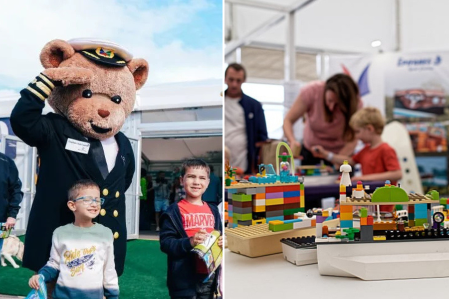 Young visitors enjoy the kids' activities on offer
