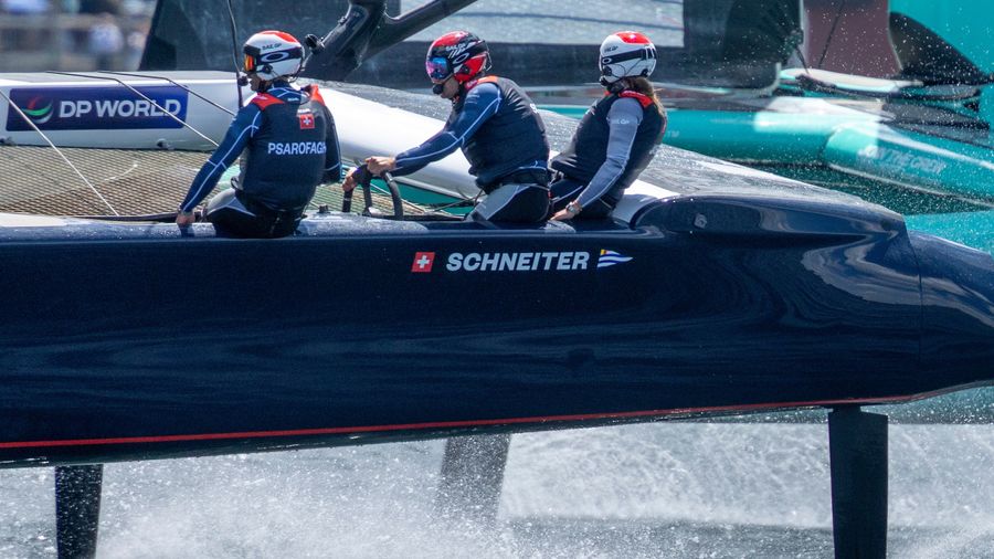 Explora Swiss competing during the 2026 SailGP season.
