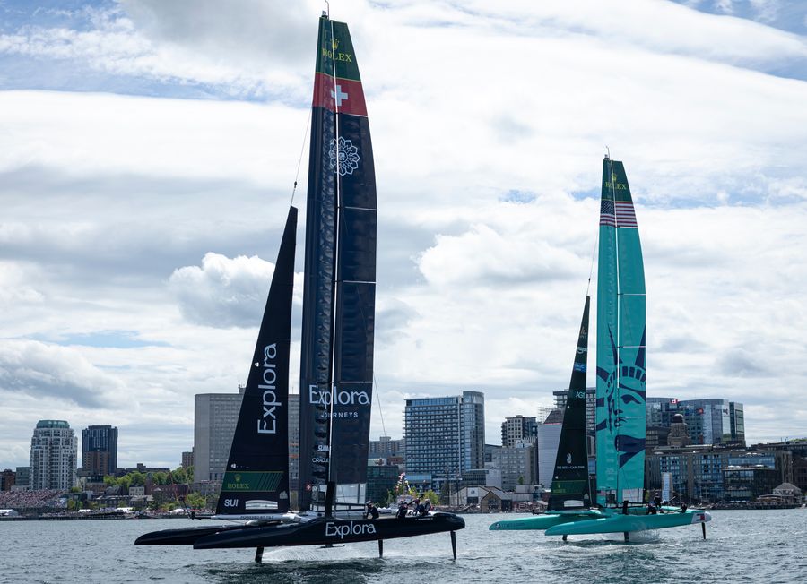 Explora Swiss and US SailGP teams on the water in Season 6.