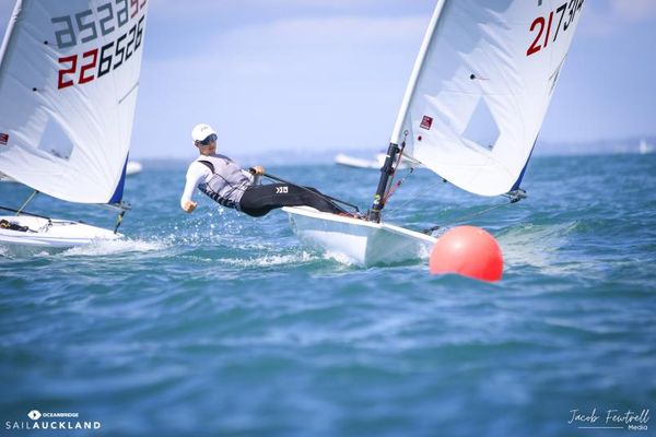 Greta Pilkington won the ILCA 6 title. Photo credit: Jacob Fewtrell Media