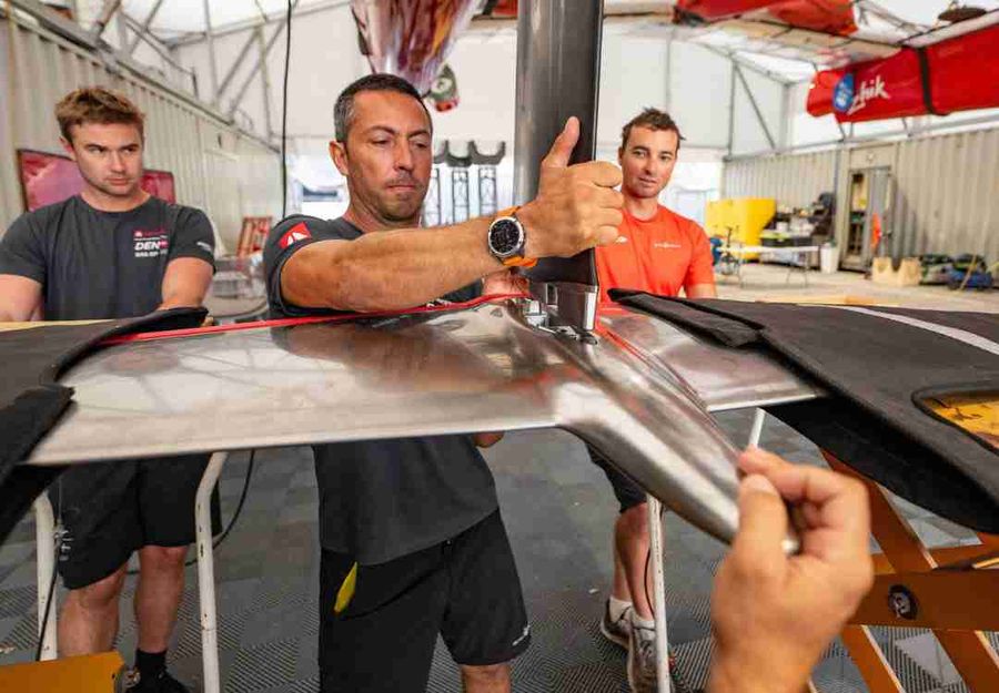 SailGP New T-Foils Being Constructed for Use on F50 Catamarans. Image credit _ SailGP