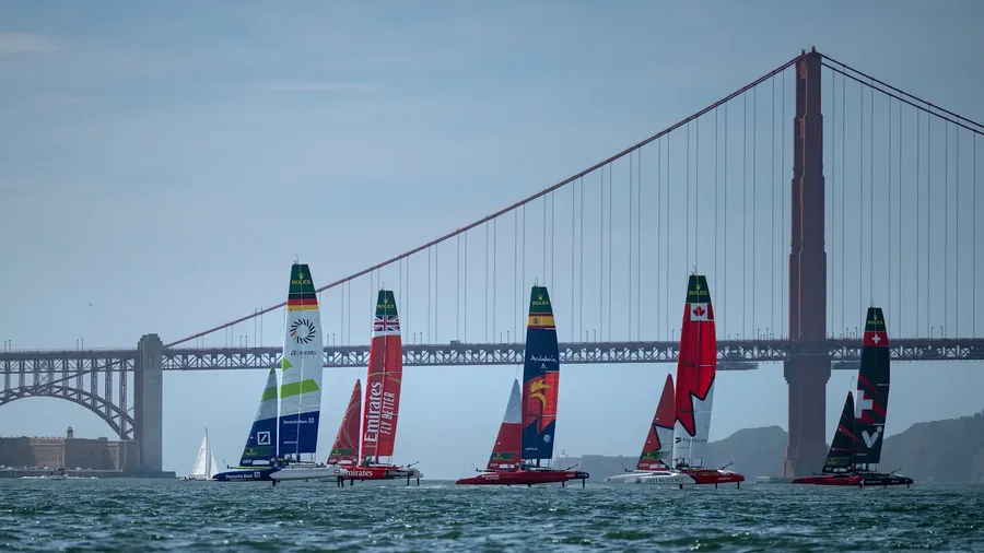 SailGP fleet in SF