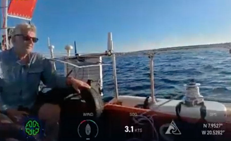 Gunnar Christensen chats in the cockpit. 06/10/2026