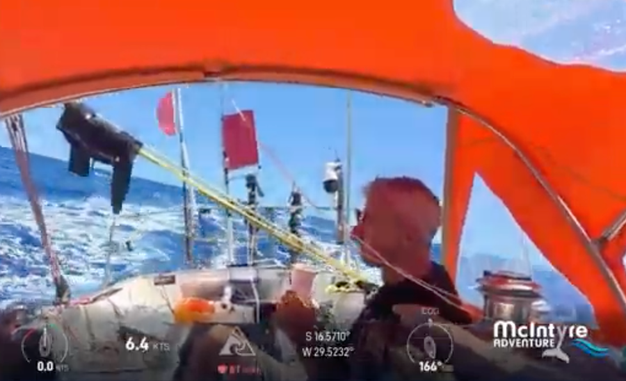 Ertan Beskardes has made himself a cup of hot chocolate today, and is sipping in the cockpit. 14/10/2026