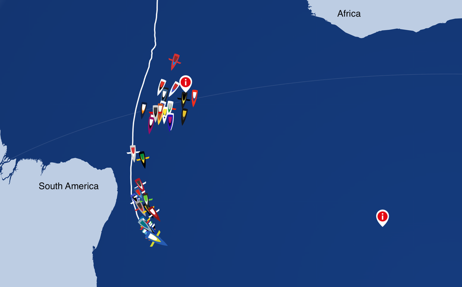 Map Of Positions as at 0844NZT 24/11