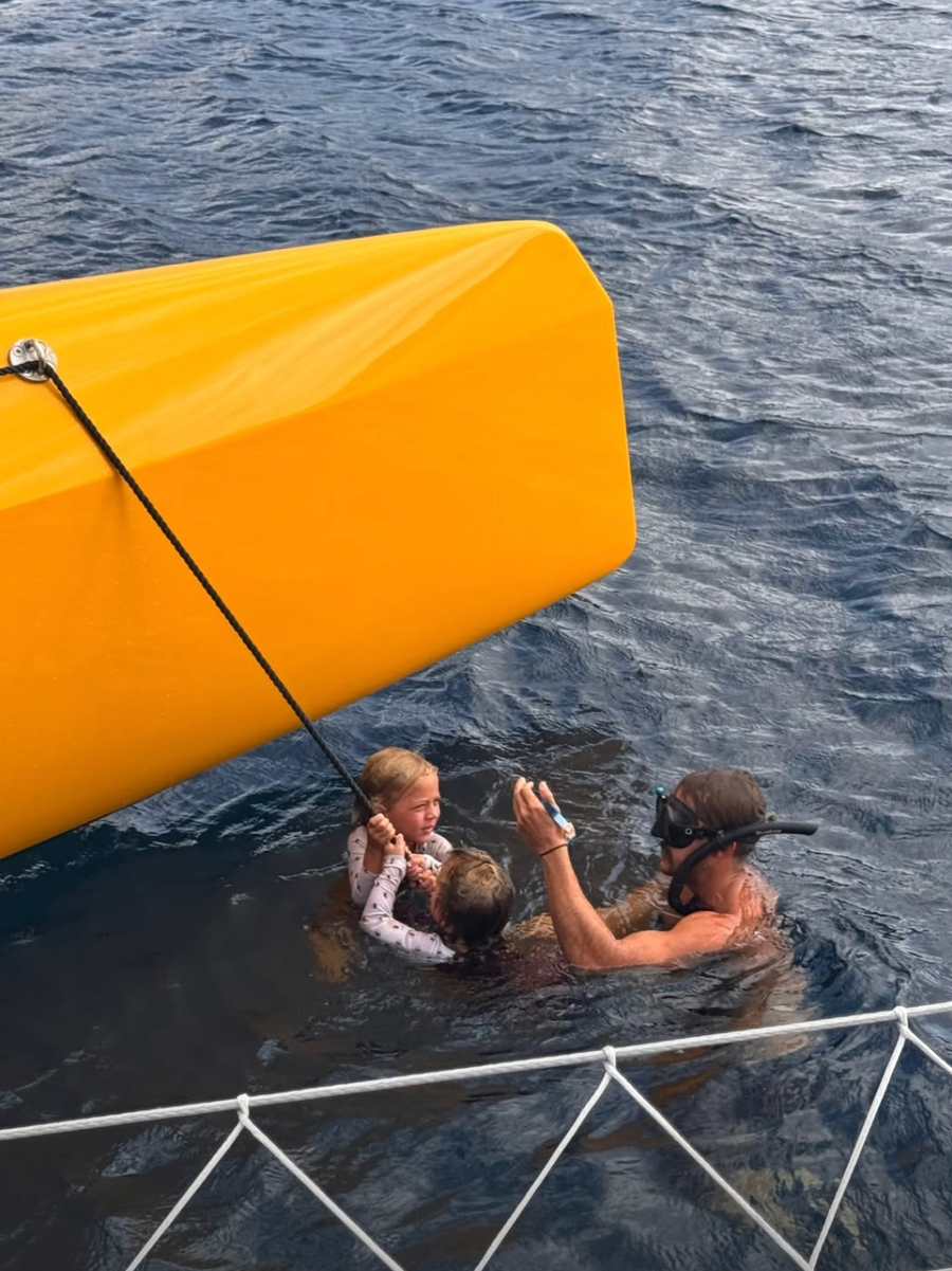 Ensuring the kids are fully capable in the water has always been a key goal. Photo credit: Instagram/@elayna.carausu