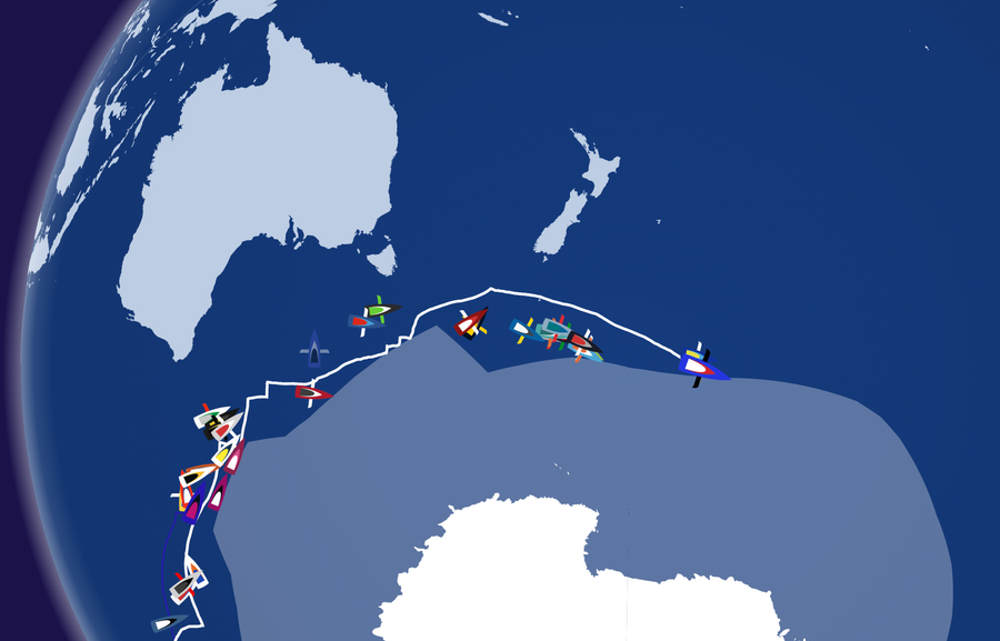 There is still a long way to go, and as we have seen a couple of times in the past day - any yacht can physically fail unexpectedly. At the moment two boats had put on a lead: Yoann Richomme first, followed by Charlie Dalin (less than 8nm between them). then 40 back to Séb Simon.
