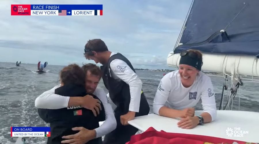 Well deserved celebration by the team. The Ocean Race 2026 is complete for United by the Ocean