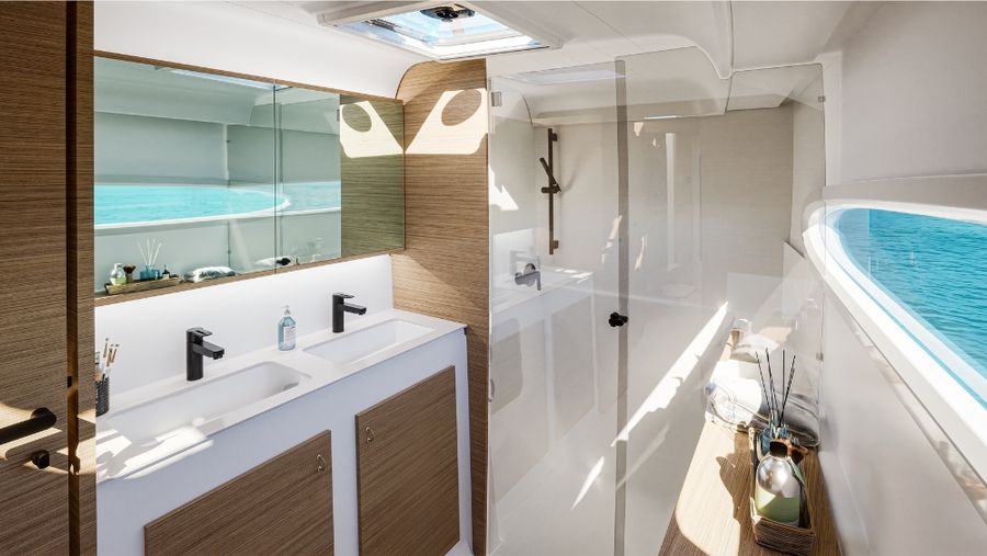 Spacious private bathrooms ensure guests feel just as at home.