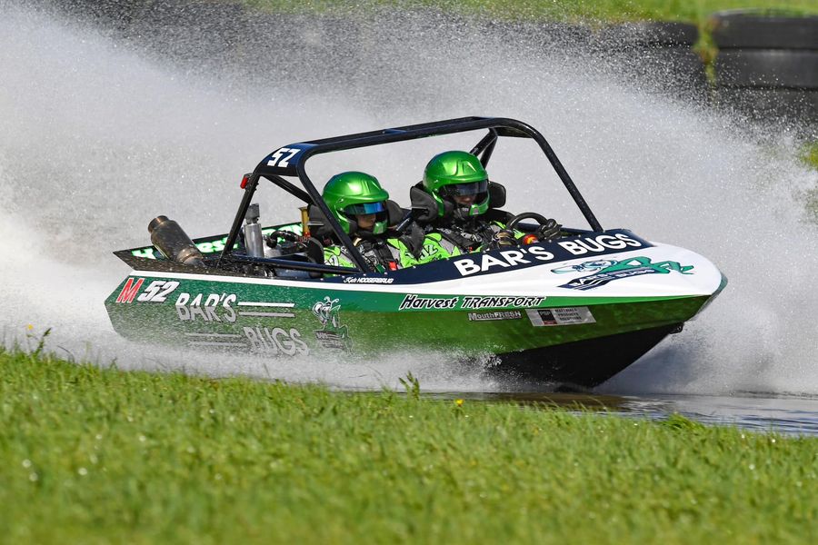 The Gisborne-based M52 Bars Bugs team: navigator, Cassandra Norman, and driver, Blake Briant. // Photo: Sprintec.