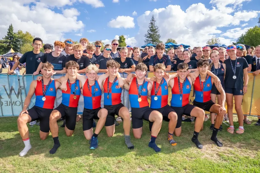 St Peters School tools gold and silver in the boys novice Under 18 Coxed Quad. Photo credit: Picture Show Ltd