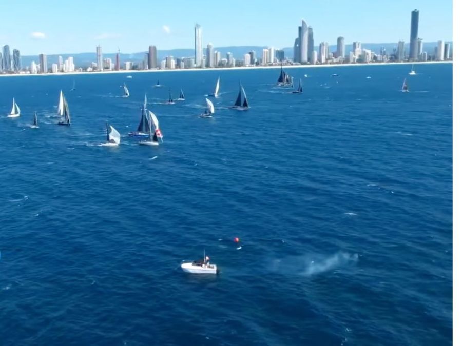 Start of the Gold Coast Mackay Yacht Race