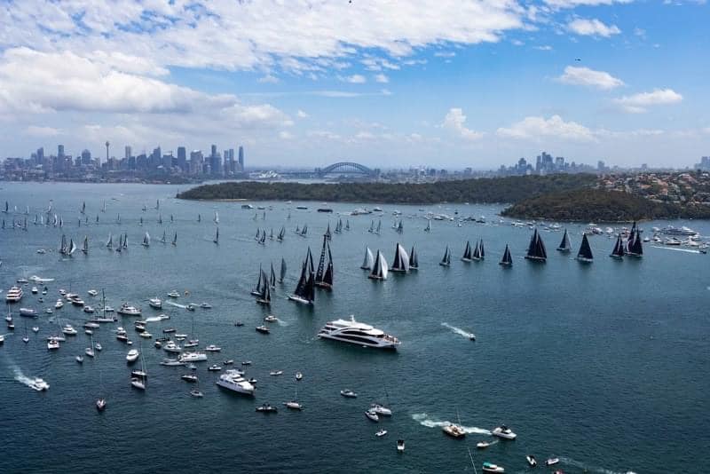 Start Rolex Sydney Hobart Credit- Rolex Sydney Hobart Andrea Francolini (aerial)