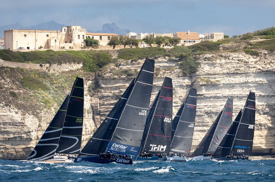 Bonifacio with white cliffs in the background