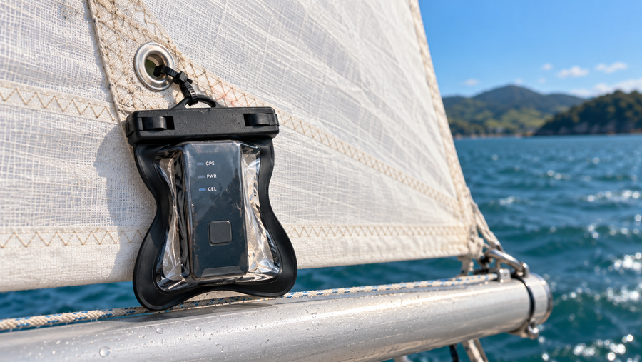 The AquaGPS RX race tracker provides event tracking, reporting to the second