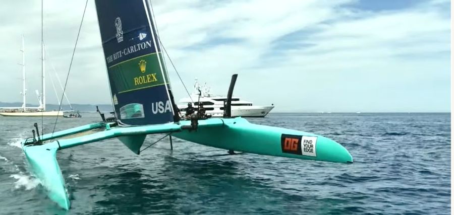 The US SailGP Team win the first race on Sunday, SailGP 2026 Valencia