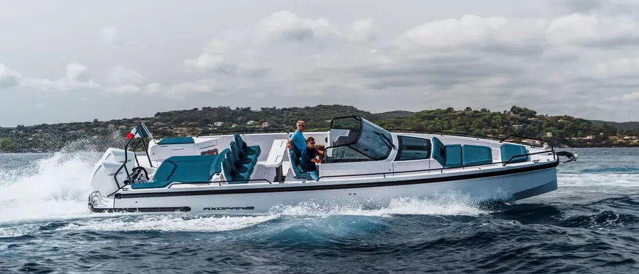 The Axopar 37 Spyder is also the perfect choice for use as a tender or chase boat for superyachts / Credit: Axopar