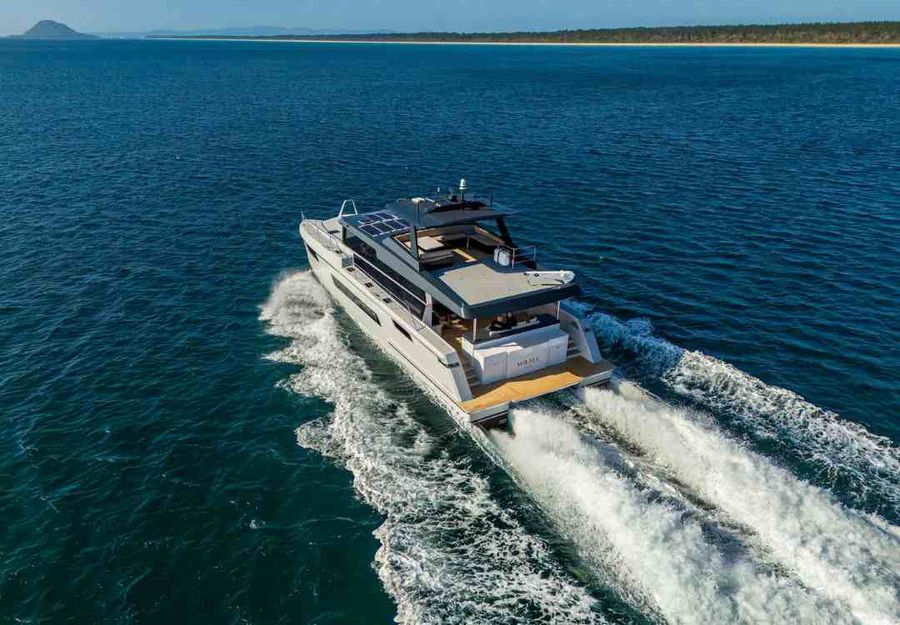 The DEMEY 60 SPACESHIP. Image_ Nic De Mey Yachts Facebook