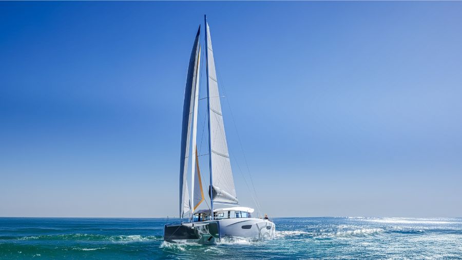 The Excess 13 captures the essence of what it means to sail—and live—on a modern catamaran