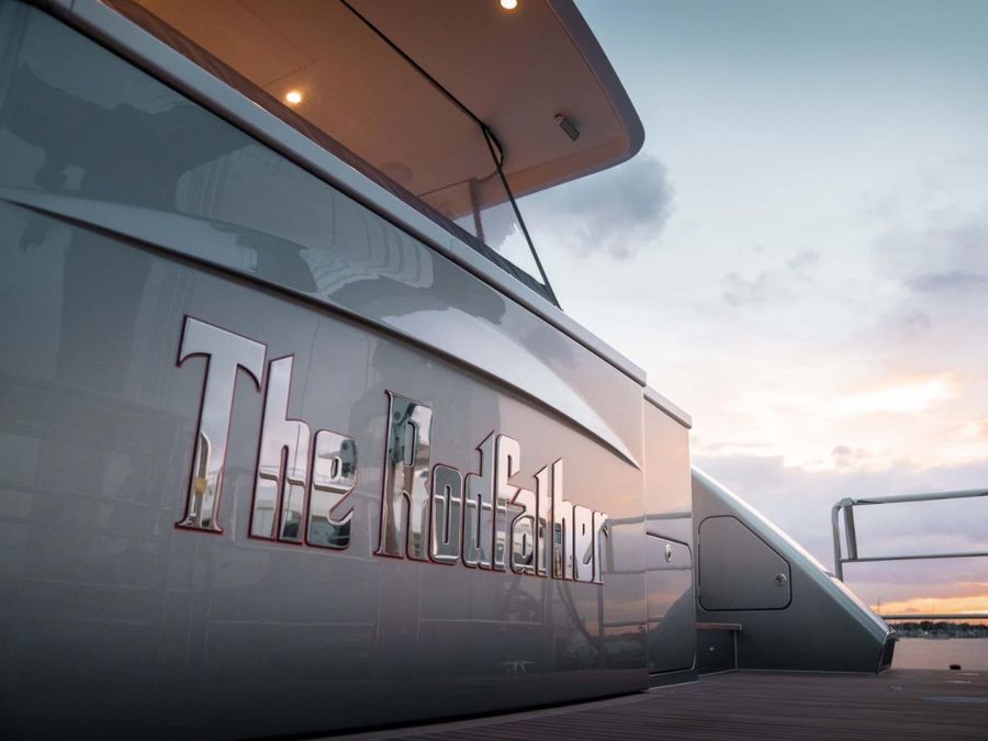 The Godfather, the XF60 on show at the 2025 Auckland On Water Boat Show