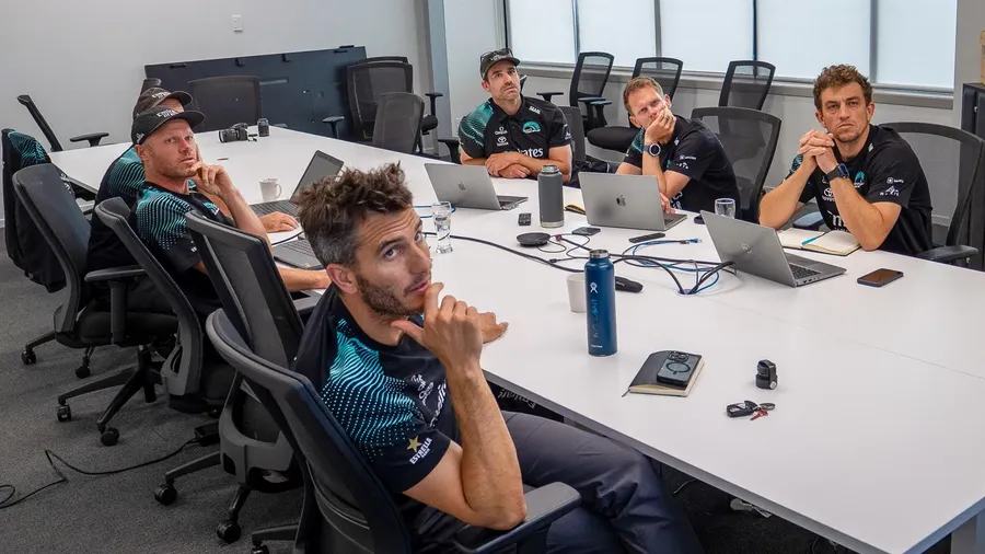 The campaign begins, Emirates Team New Zealands newly announced core sailing group -- Photo credit Hamish Hooper - Emirates Team New Zealand - Supplied