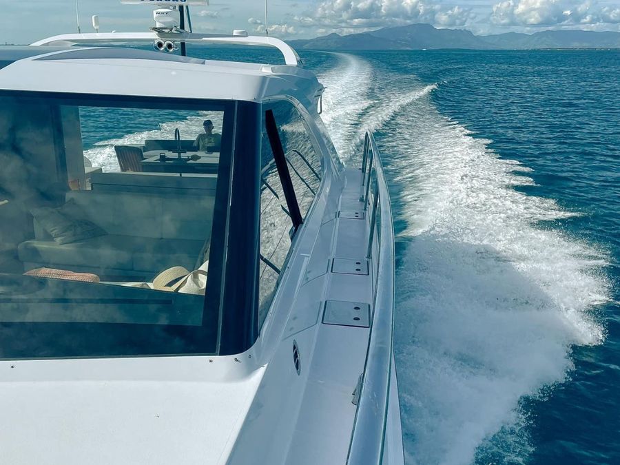 The earlier XF60, Rapide, made the passage from New Zealand to Fiji in impressive fashion, taking advantage of a favourable weather window