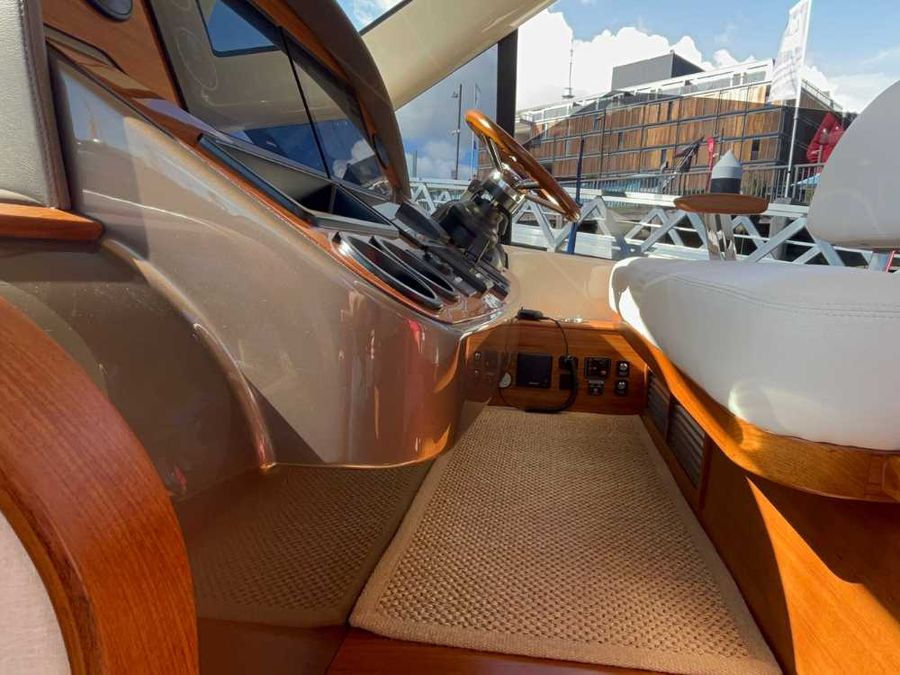 The helm station is a highlight—akin to the cockpit of a Bentley