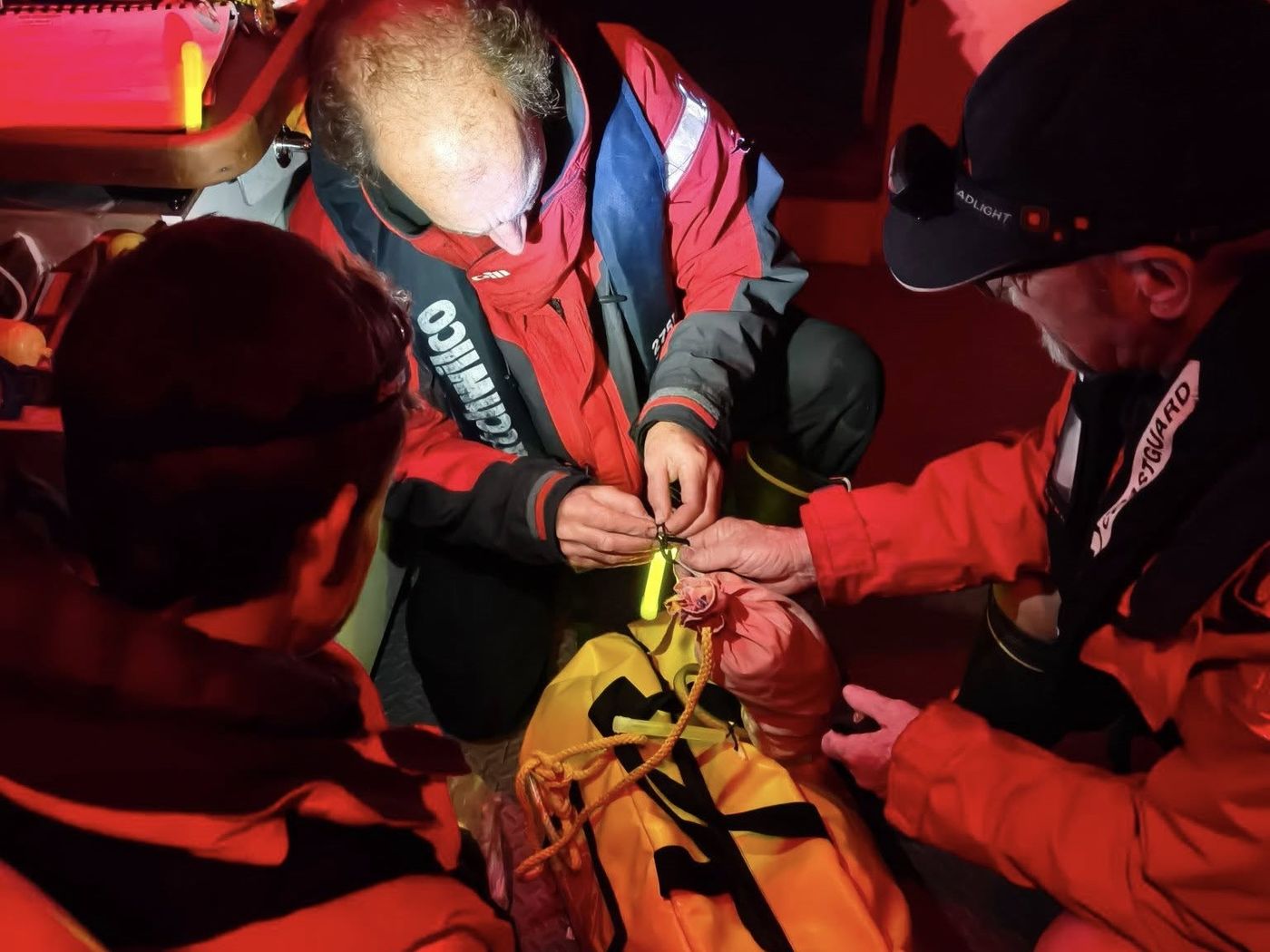 The team on the May 8th overnight rescue. 24-7 dedication for a notorious area of New Zealand coast. 2