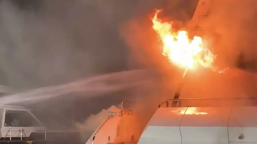 Three-superyachts-sunk-while-a-fourth-was-badly-damaged-after-the-flames-spread-quickly.-HANDOUTFIRE-AND-RESCUE-NSW-.webp