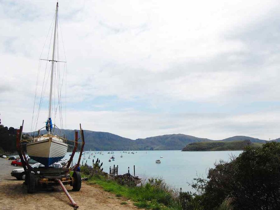 Trailer Yacht stock image