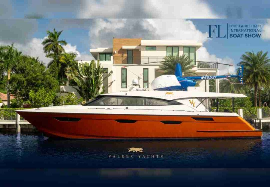 Valder Yachts is has just loaded the helicopter onto their yacht 'The Keys' ready for the start of FLIPs tomorrow. Image credit_ @Valder Yachts