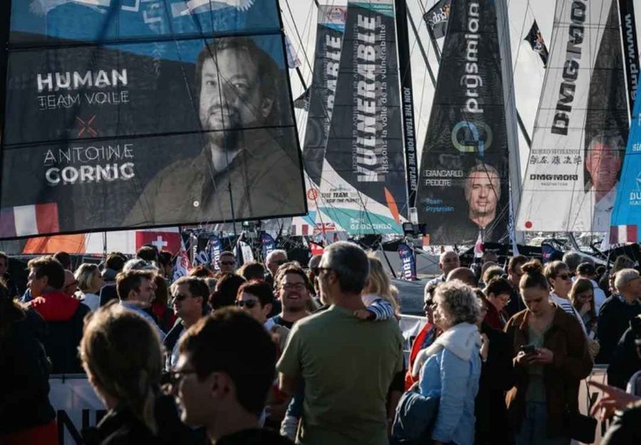 Visitors at the Vendée Globe 2024 village. © Anne Beaugé Alea VG2024