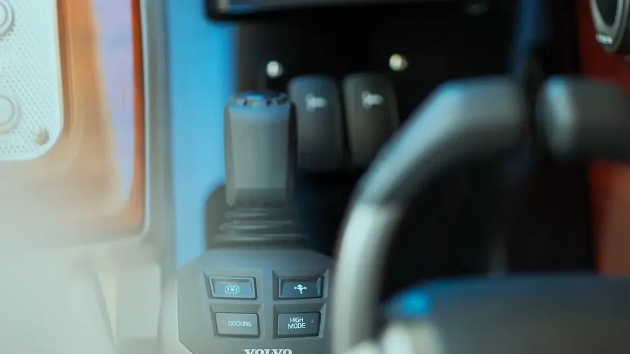 Volvo Penta Joystick Technology. Photo credit: Volvo Penta website